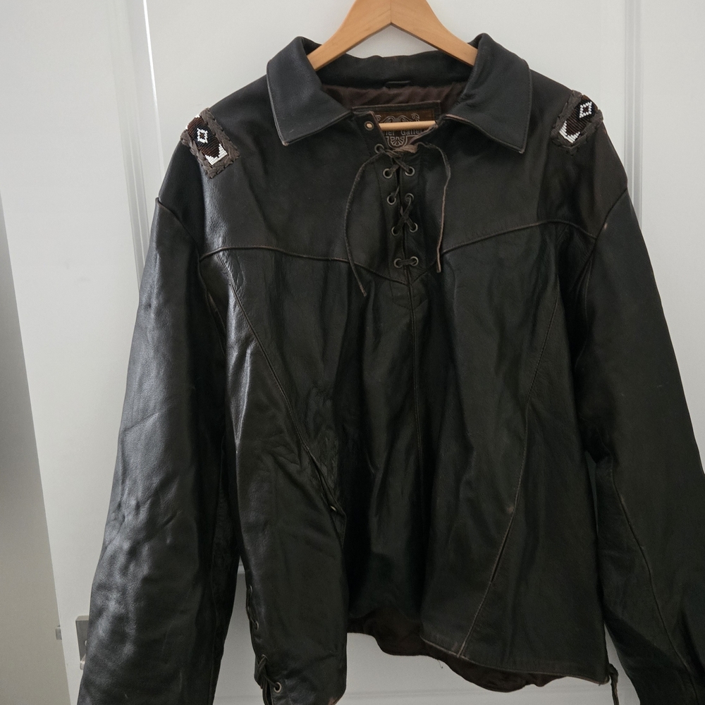 Mens Black Leather Jacket